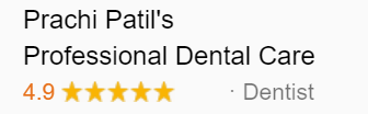 Google Business Rating of Dr. Prachi Patil's Professional Dental Care
